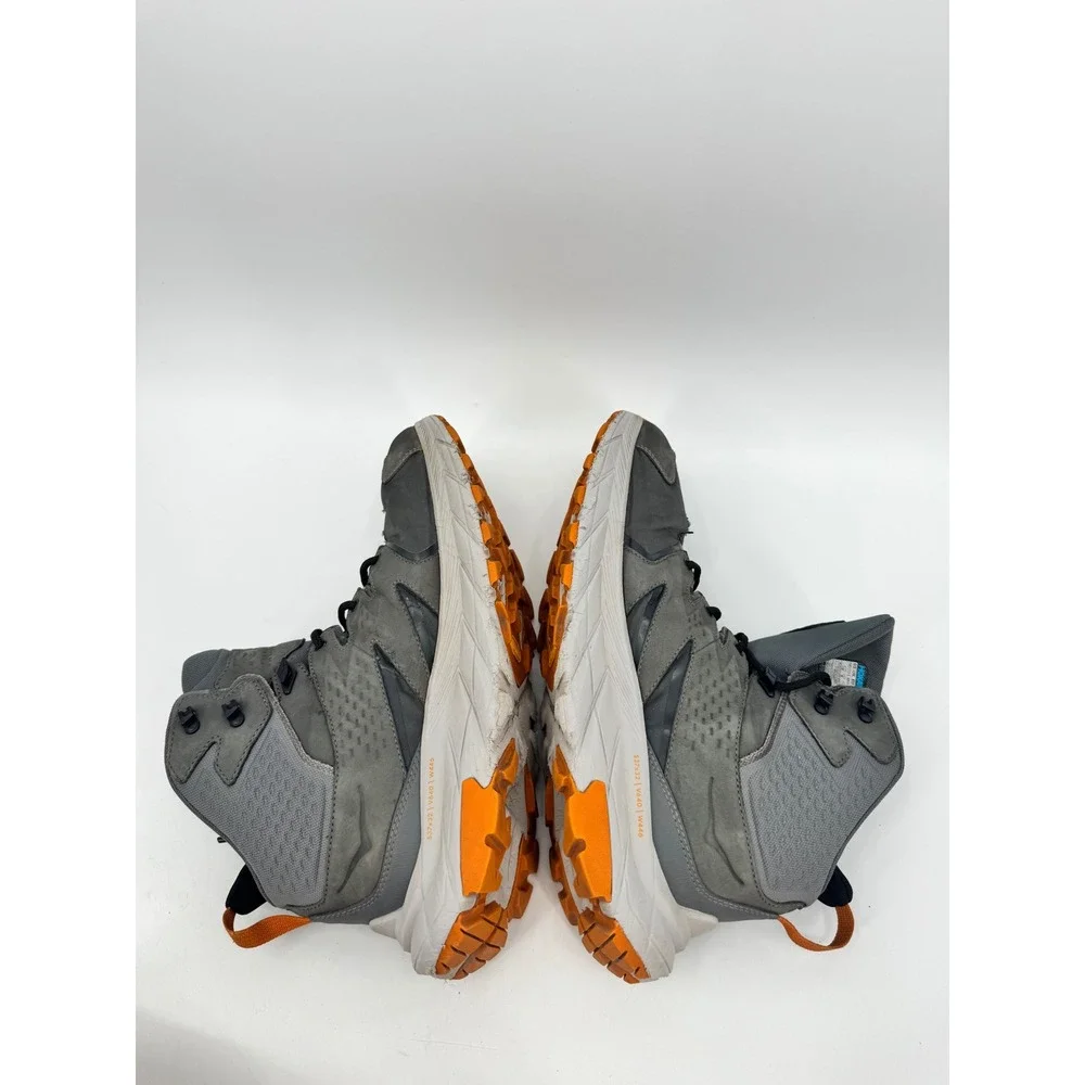 Hoka Anacapa Mid GTX Men 14 Grey Gore-Tex Hiking Boots Waterproof Vibram